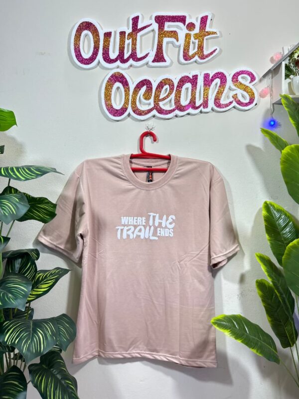 Drop Shoulder Pink Ash T-shirt - Image 2
